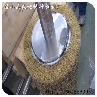 【廠家直銷供工業刷輥 纏繞刷輥 銅絲刷輥】價格,廠家,圖片,刷子,潛山縣武進特種制刷廠-